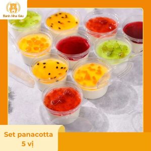 Set panna cotta tự chọn 5 vị