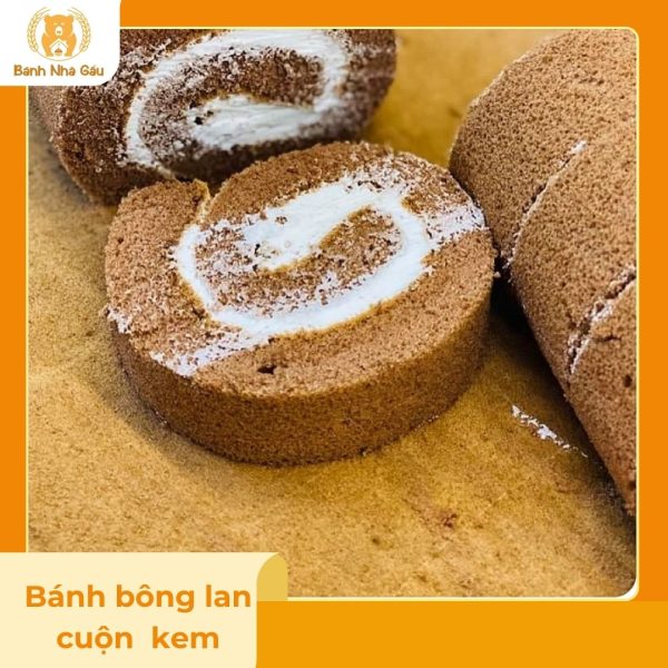 Bánh Bông Lan Cuộn Kem